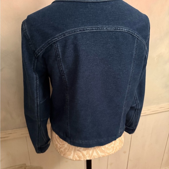 Free people sweat shirt Denim Blue Women's Jacket - Picture 7 of 12